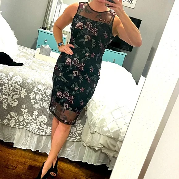 Calvin Klein | Dresses | Beautiful Floral Sleeveless Calvin Klein Dress New  | Poshmark